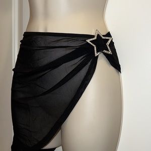 New Black Mesh Star Skirt